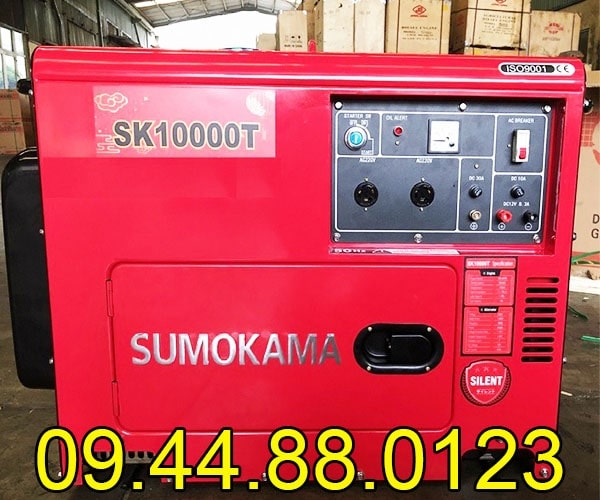 Máy phát điện chạy dầu Sumokama 7.5KW SK10000T Cách âm