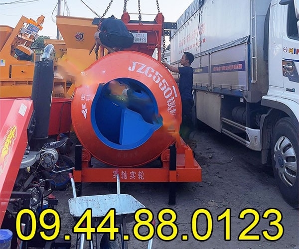 Máy trộn bê tông JZC550 gầu trượt