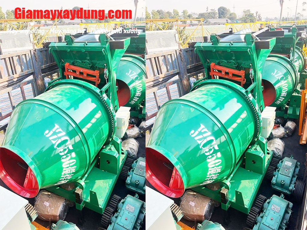 Máy trộn bê tông JZC550 gầu trượt