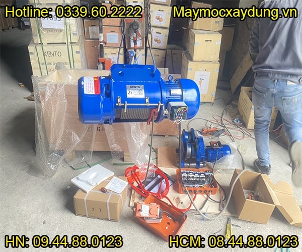 Pa lăng cáp điện Kento 2 tấn 18m