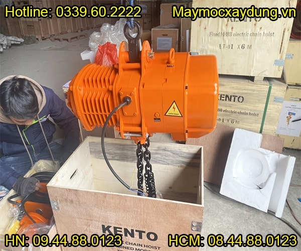 Pa lăng xích điện di chuyển Kento 2 tấn 6m HHBB02-02 380V