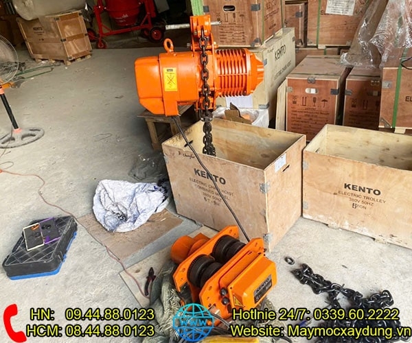 Pa lăng xích điện di chuyển 5 tấn 9m HHBB05-02 380V