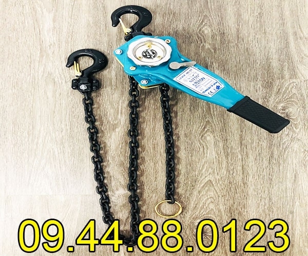 Pa lăng xích lắc tay Nitto 0.75 tấn 1.5m
