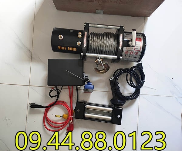 Tời điện kéo xe 6000LBS 12V