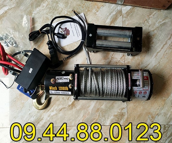 Tời điện kéo xe Niki 12000LBS 12V