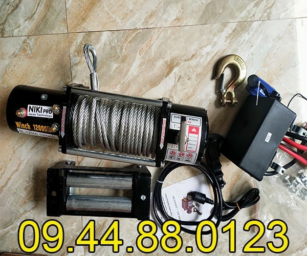 Tời điện kéo xe Niki 12000LBS 24V