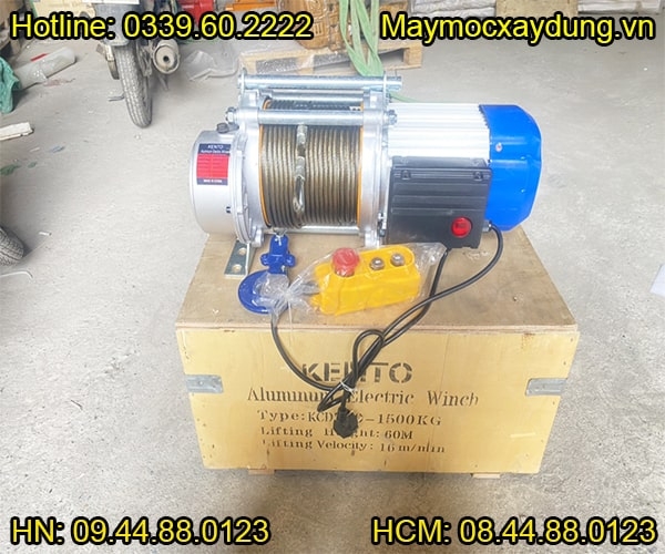 Tời điện đa năng Kento KCD750-1500 220V 60m 16 mét/phút