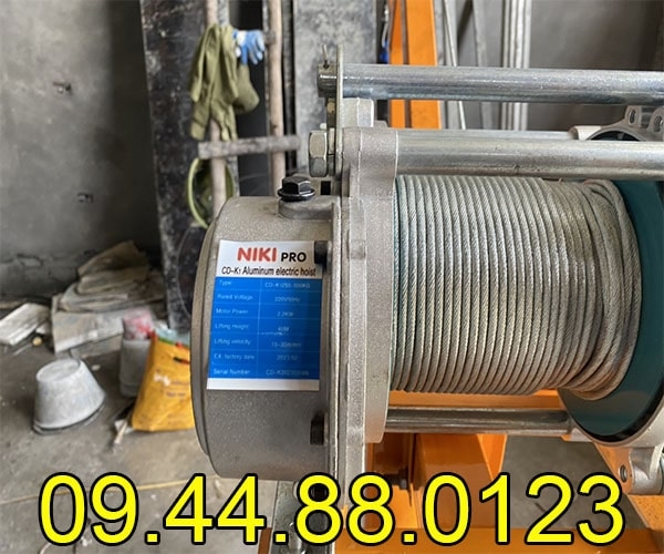 Tời điện đa năng Niki KCD250-500 220V 60m 30 mét/phút