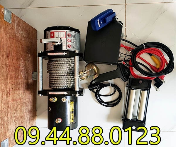 Tời điện kéo xe Niki 6000LB 24V