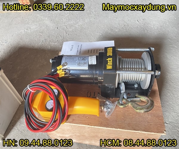 Tời điện kéo xe Bison 3000LBS 12V