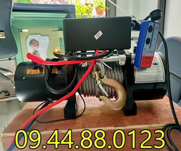 Tời điện kéo xe Kenbo 6000LB 24V