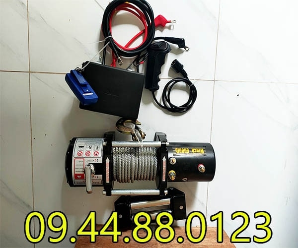 Tời điện kéo xe Bison 6000LB 12V