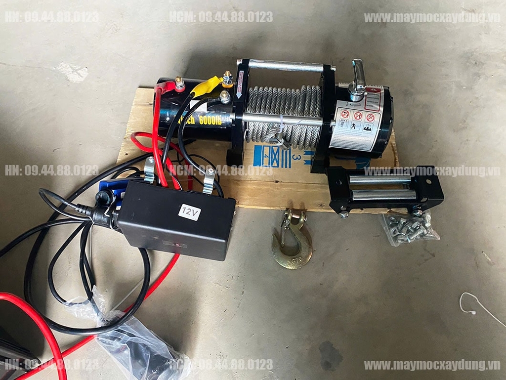 Tời điện kéo xe 6000LBS 24V