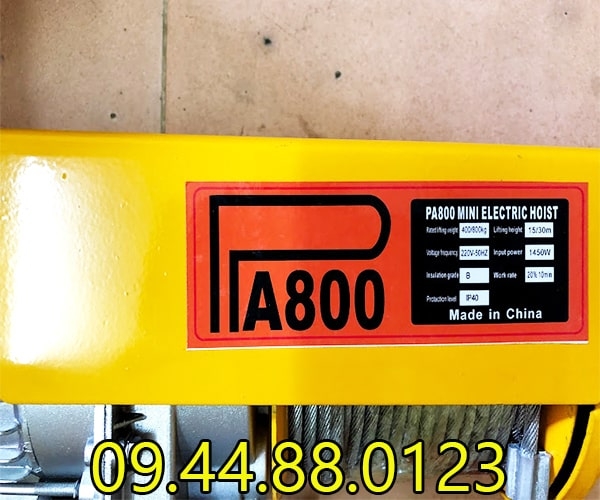 Tời điện mini Kento PA800 20m