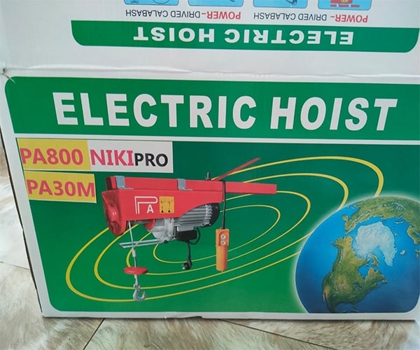 Tời điện mini Niki PA800 30m