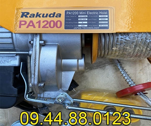 Tời điện mini Rakuda PA1200 30m