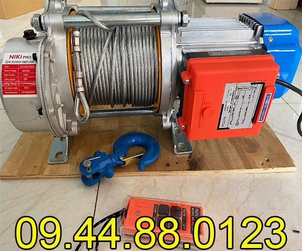 Tời điện đa năng Niki KCD500-1000 220V 60m 14 mét/phút