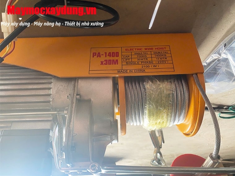 Tời điện mini Kento PA1400 30m