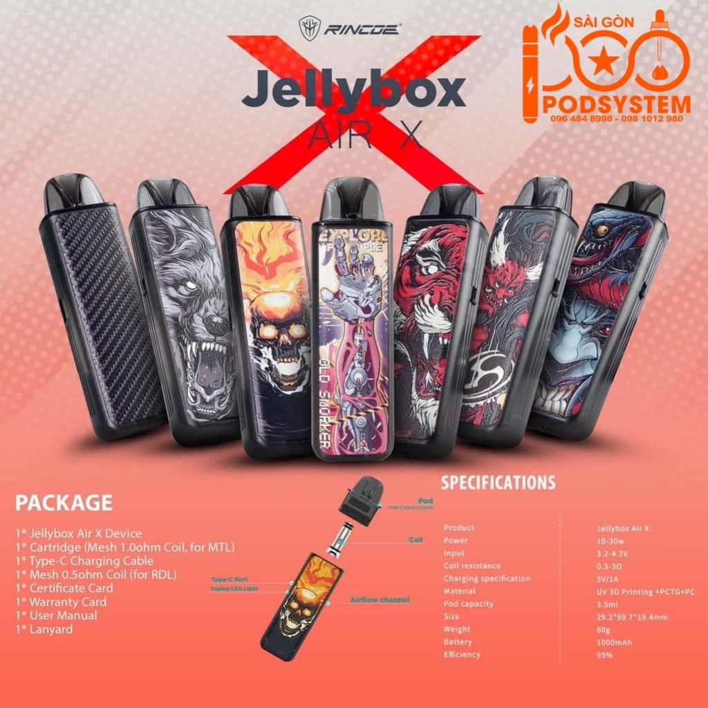 Rincoe Jelltbox air x pod kit