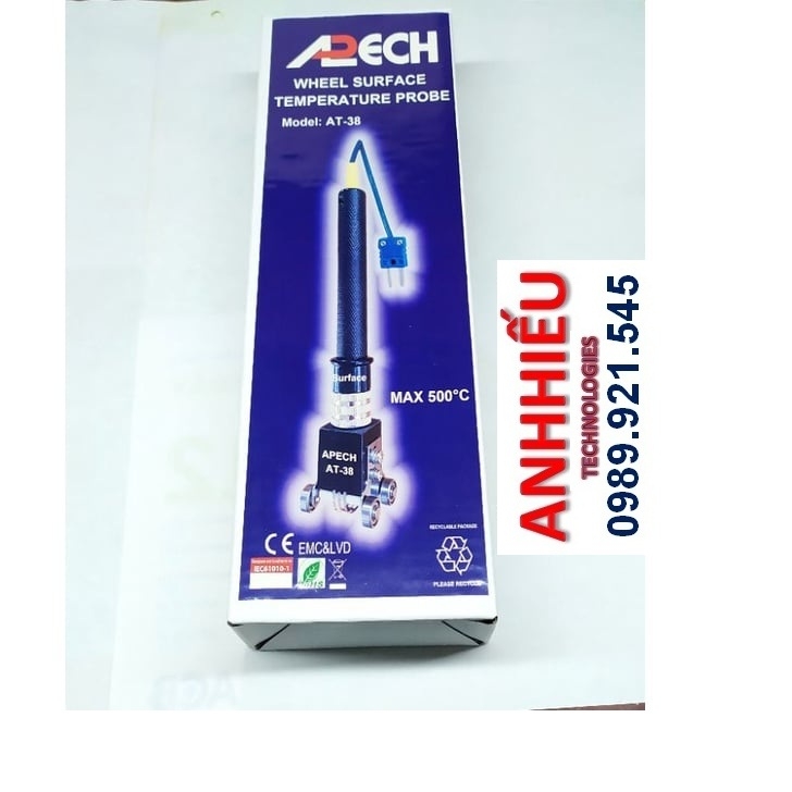 Cây đo nhiệt độ tiếp xúc cảm biến APECH AT-38 (cây nhiệt độ bánh xe)