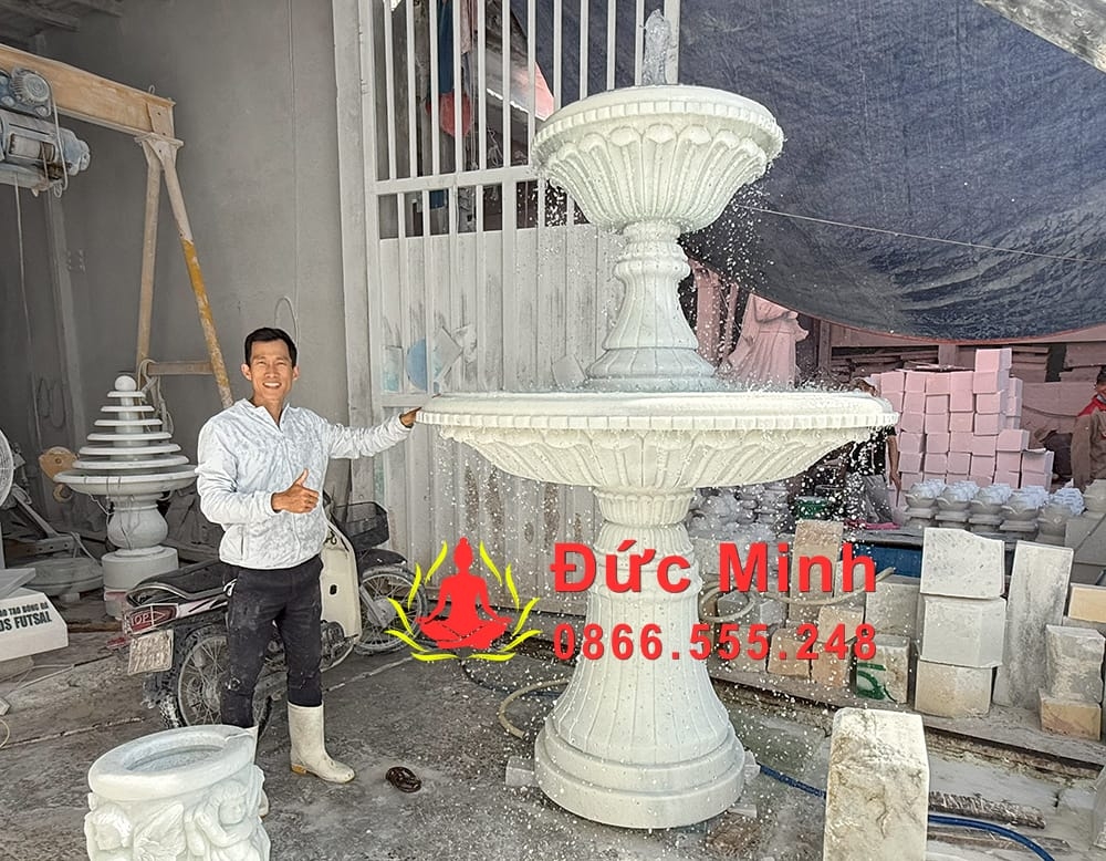 Đài Phun Nước Đá Nghệ Thuật Đẹp Tại Cần Thơ