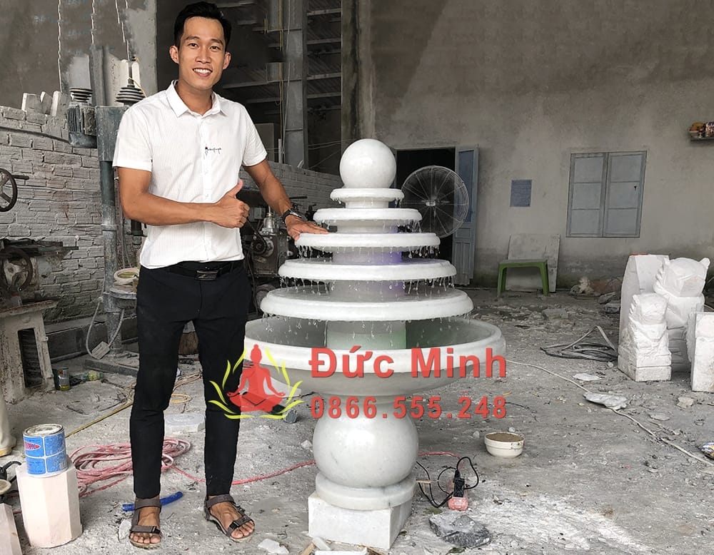 Đài Phun Nước Đá Sân Vườn Đẹp Tại Lạng Sơn