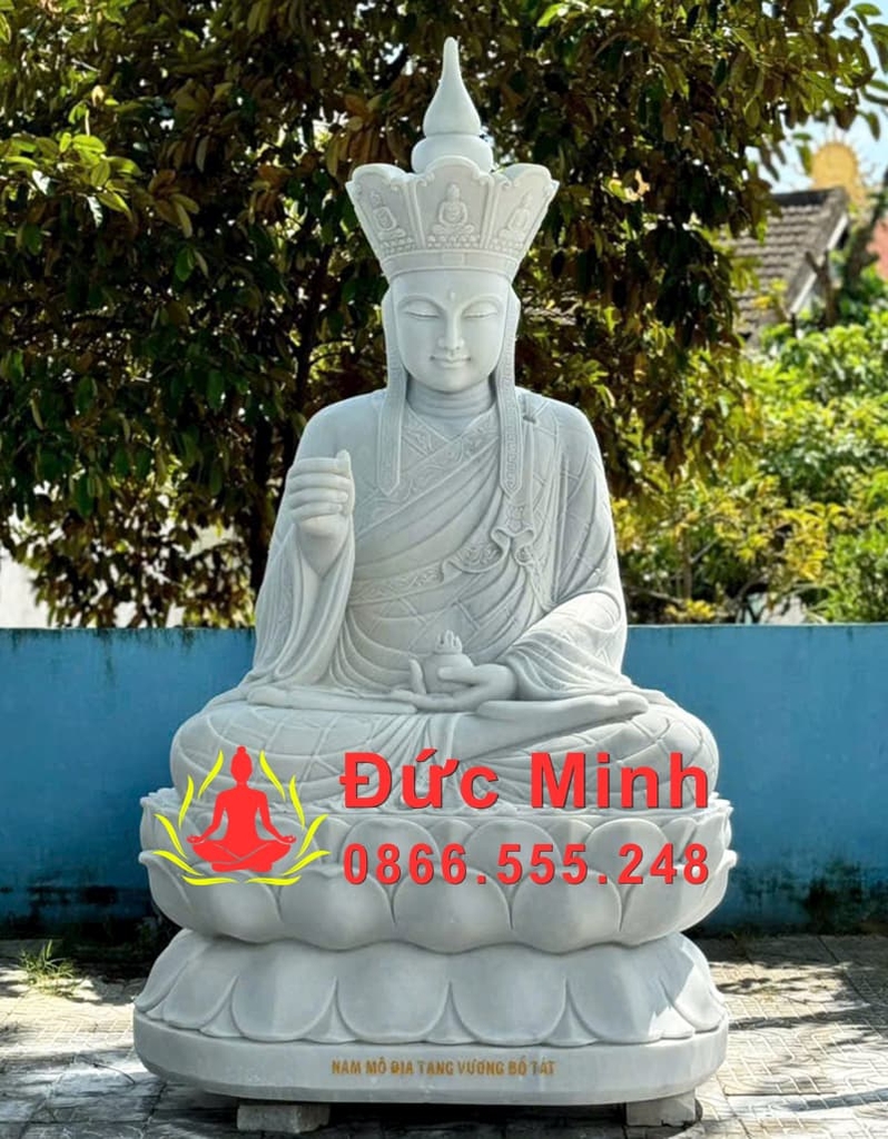 Tượng Địa Tạng Ngồi Đá Trắng Non Nước Đà Nẵng
