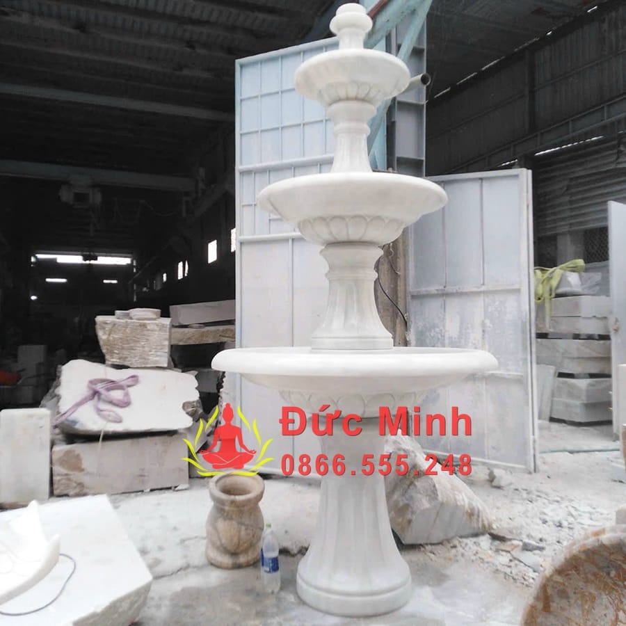 Đài Phun Nước Đá Sân Vườn Đẹp Tại Khánh Hòa