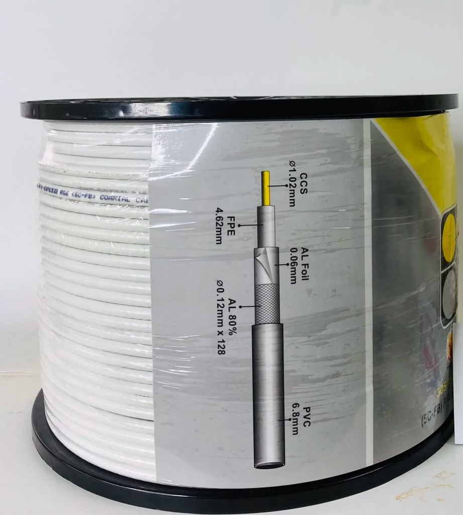 Dây cáp 5C 128Tim 305M HKD Speed vành nhựa