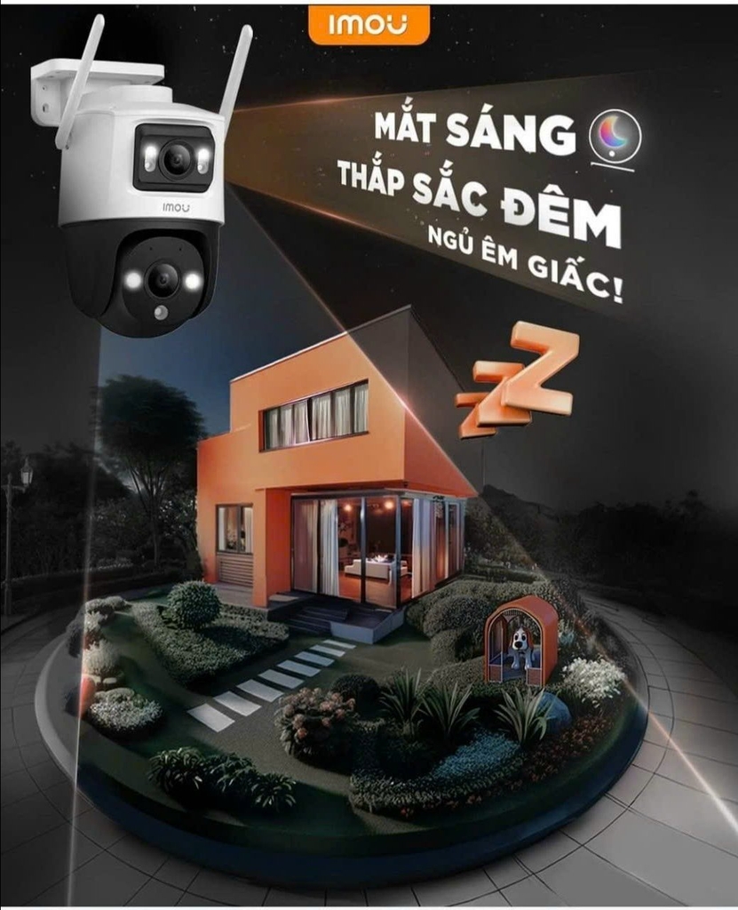 Camera Wifi Imou 6MP S7XP-6M0WED - 2 mắt 2 khung hình (Thùng 12C) - Outdoor
