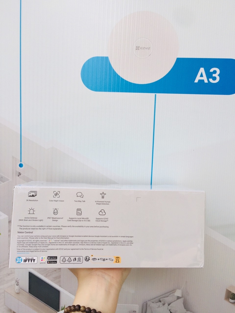 Camera Wifi EZVIZ H3c Color 2K (3MP | Ban đêm CÓ MÀU | Là C3TN Out Pro nâng cấp)