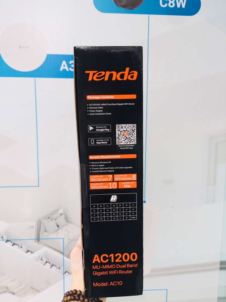 Router – Thiết Bị Thu phát sóng Wifi Tenda AC10 |  Băng tần kép