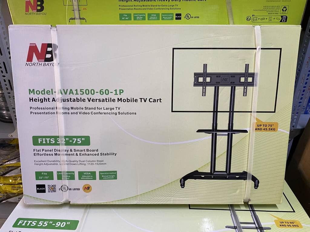 Khung treo tivi DI ĐỘNG North Bayou AVA1500 + KHAY RỜI Camera phía trên (32