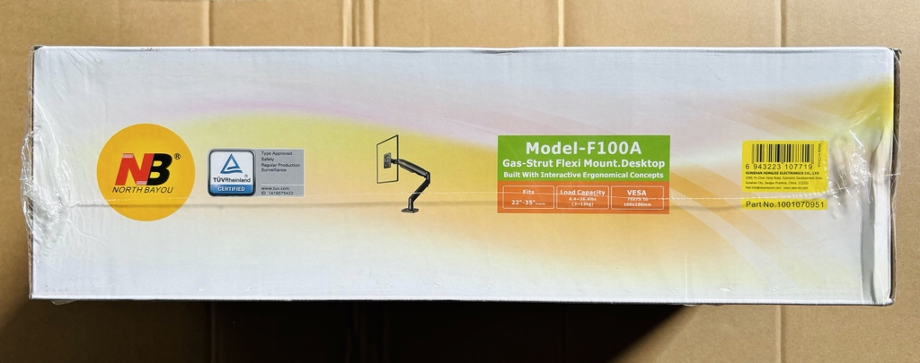 Giá kẹp bàn NB F100A đen (22