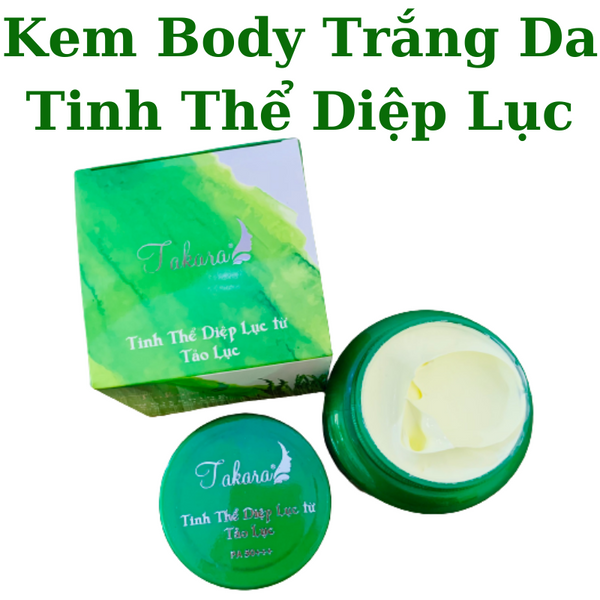 Kem body Takara Tinh thể diệp lục từ Tảo Lục 250g