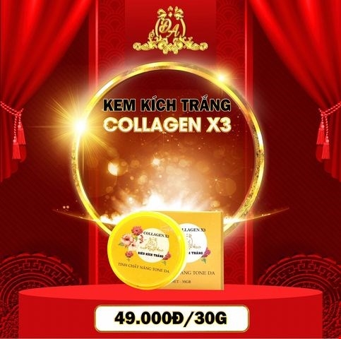 Bộ Đôi Nâng Tông Body Cream & Kích Trắng Collagen X3