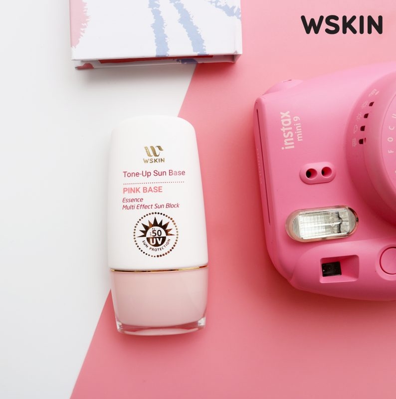 Kem Chống Nắng Lót Makeup WSKIN Sun Base Pink Base SPF50+ PA++++