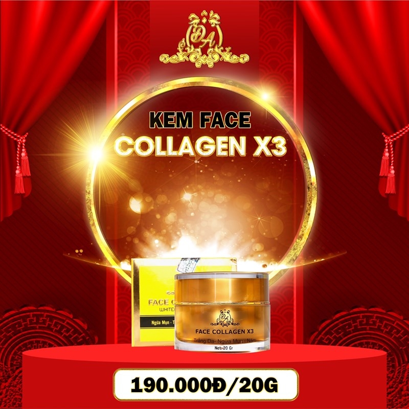Kem Face Trắng Da Collagen X3 20gr