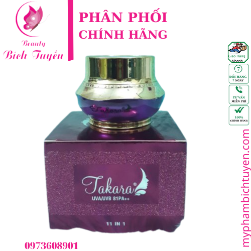 Kem Takara trắng da- chống nắng- bảo vệ da 25g