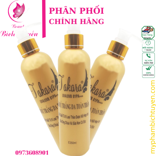 Kem Ủ Trắng Da Toàn Thân Takara (350ml)