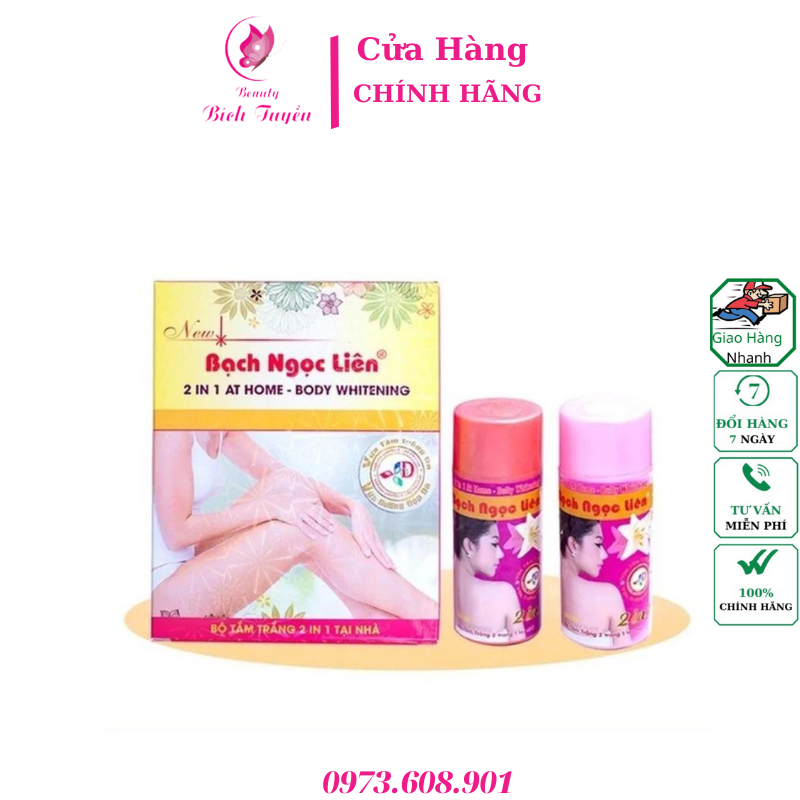 Tắm trắng body Bạch Ngọc Liên 2in1