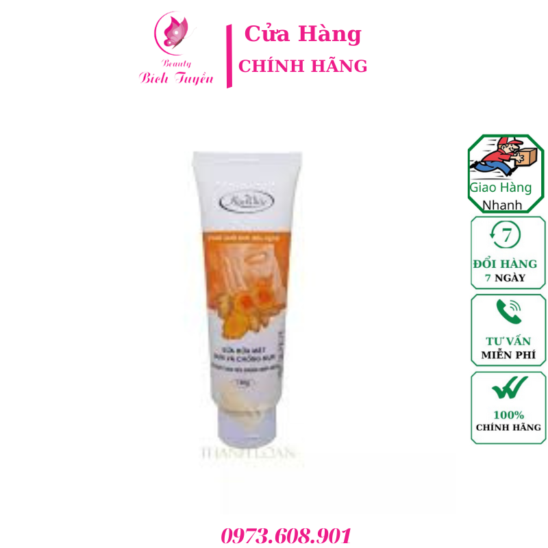 Sữa Rửa Mặt Mụn Và Chống Mụn Miss White Tigon 100g