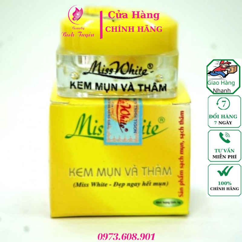 KEM MỤN VÀ THÂM – MISSWHITE – TIGON – 6g