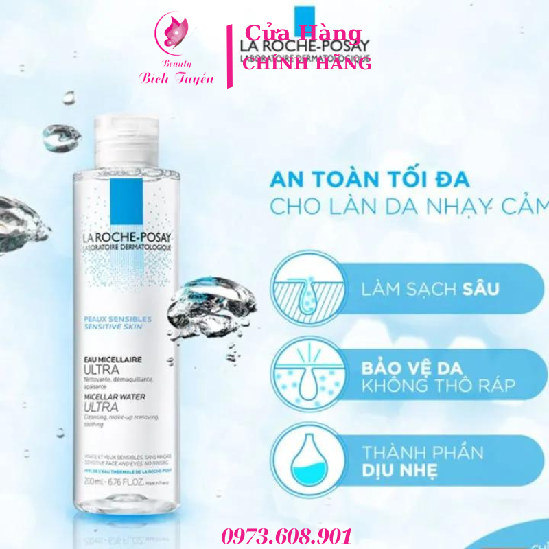 Nước Tẩy Trang La Roche-Posay Cho Da Dầu, Nhạy Cảm 400ml Effaclar Micellar Water Ultra Oily Skin