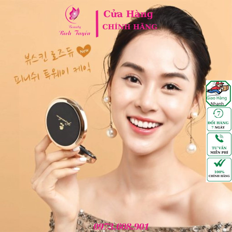 Phấn phủ Siêu mịn – Kiềm dầu Beauskin Rosedew Two Way Cake