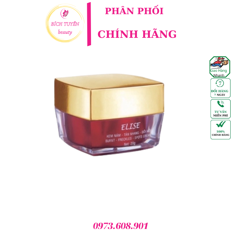 Kem nám - tàn nhang - đồi mồi Elise 3in1 (20g)