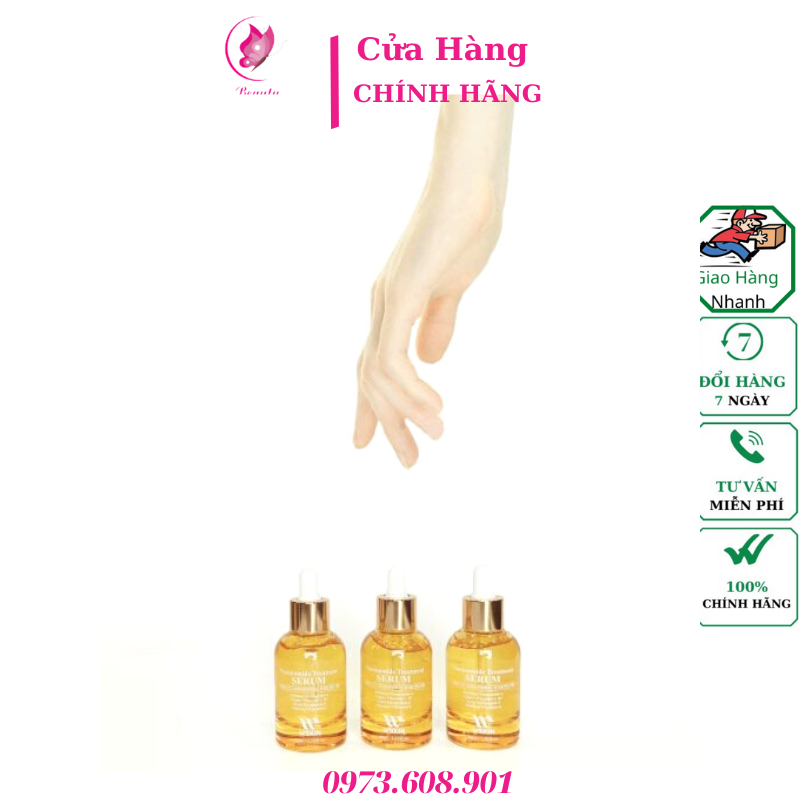 Serum căng bóng, dưỡng trắng trị thâm Wskin Niacinamide Treatment 40ml