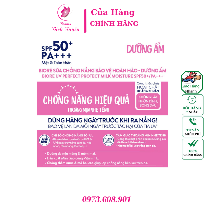 Chống nắng BIORE Kháng Khuẩn Cơ Bản – Dưỡng Ẩm 25ml