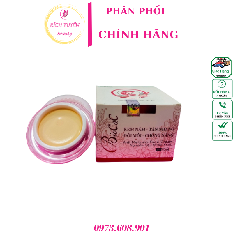 KEM NÁM TÀN NHANG ĐỒI MỒI CHỐNG NẮNG BIOC&C 15G