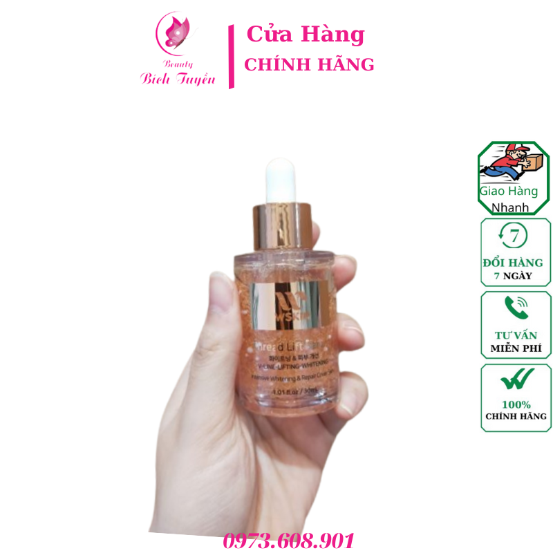 Tinh chất chỉ tơ vàng nâng cơ WSKIN Thread Lift Serum